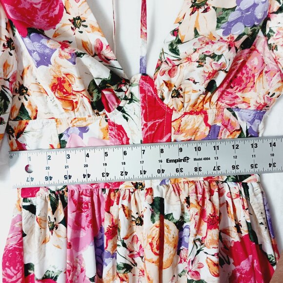 Buddy Love, NWT Bonnie Puff Sleeve Mini Dress, Love Story  Floral Small Coquette - Picture 12 of 16